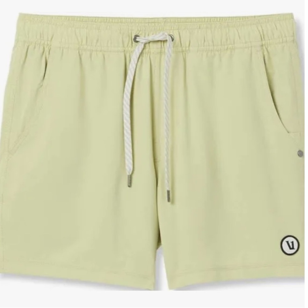 Vuori Light Yellow Swim Trunks